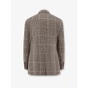 Double-breasted prince of Wales blazer