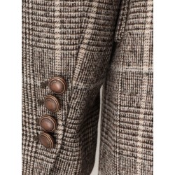 Double-breasted prince of Wales blazer