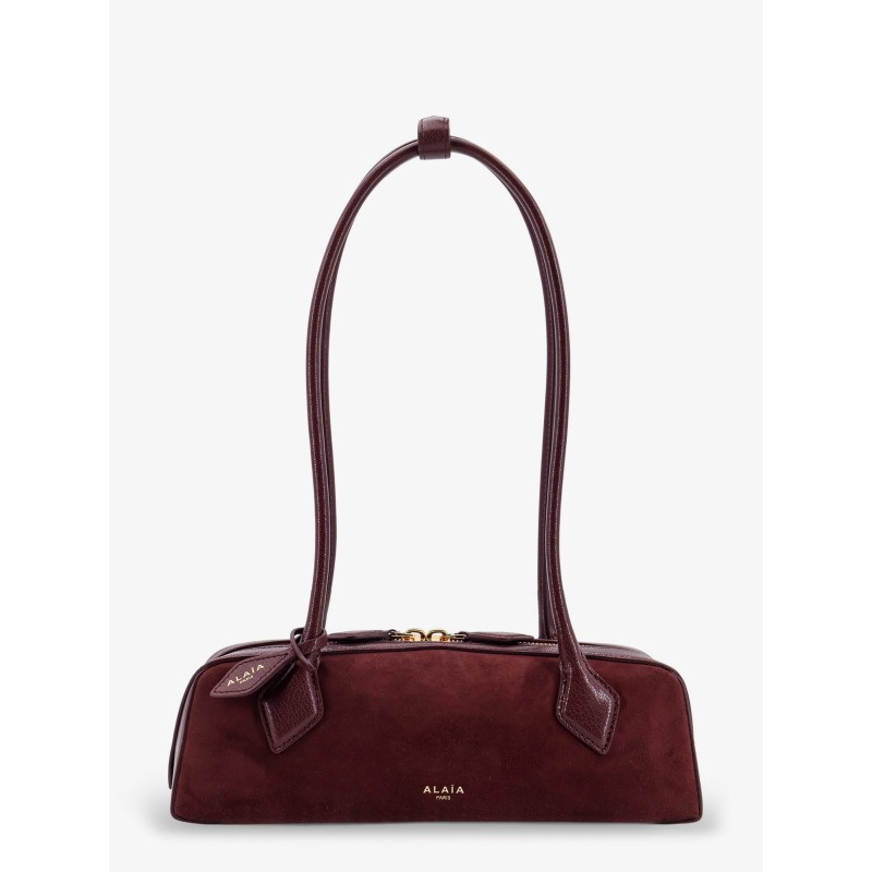 Teckel Small suede shoulder bag