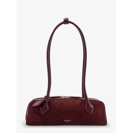 Teckel Small suede shoulder bag