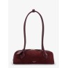 Teckel Small suede shoulder bag
