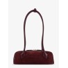 Teckel Small suede shoulder bag