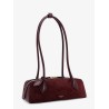 Teckel Small suede shoulder bag