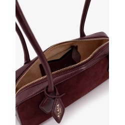 Teckel Small suede shoulder bag