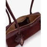 Teckel Small suede shoulder bag