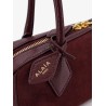 Teckel Small suede shoulder bag