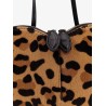 Le Coeur leopard haircalf shoulder bag
