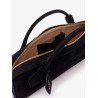 Teckel Clutch suede handbag