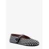 Leather Ballerinas Strap with rhinestones