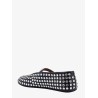 Leather Ballerinas Strap with rhinestones
