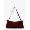 East West Medium suede shoulder bag