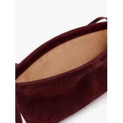 East West Medium suede shoulder bag