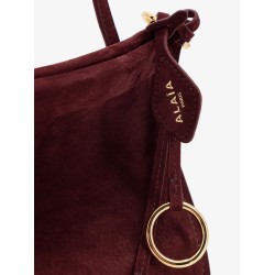 East West Medium suede shoulder bag