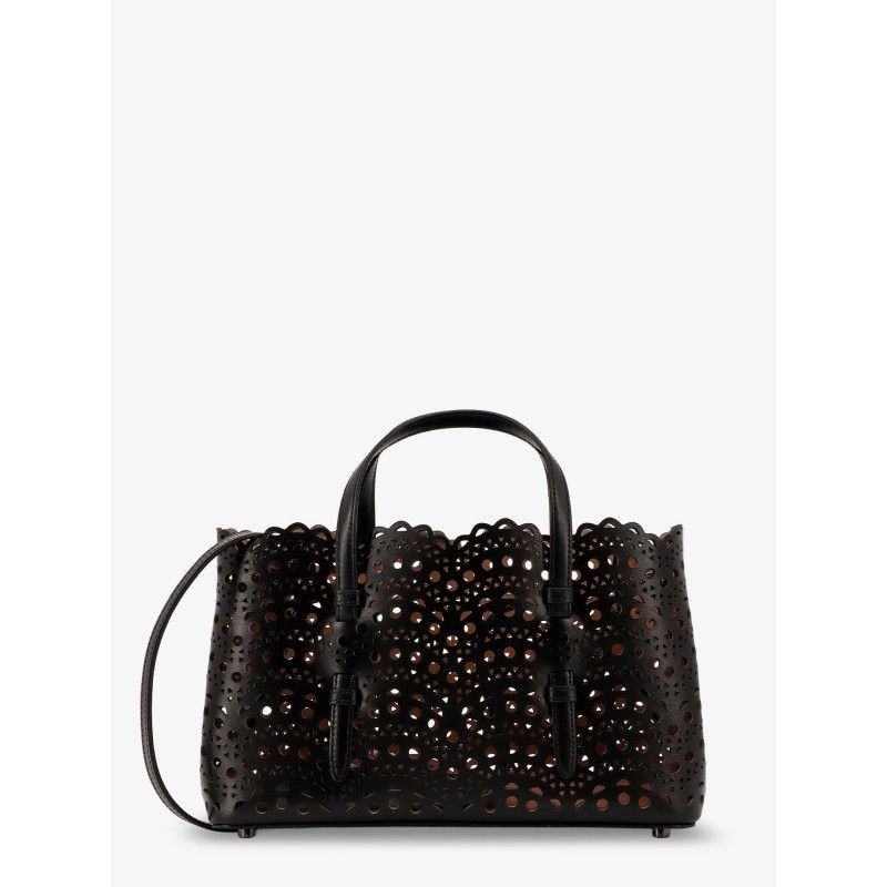 Vienne perforated leather shoulder bag