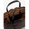 Vienne perforated leather shoulder bag