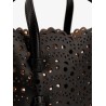 Vienne perforated leather shoulder bag