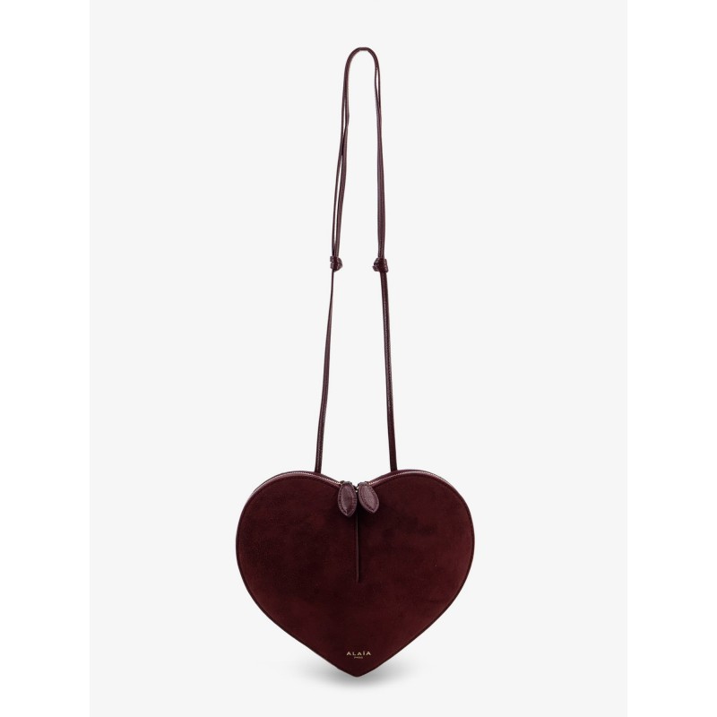 Le Coeur suede and leather shoulder bag