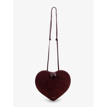 Le Coeur suede and leather shoulder bag