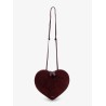 Le Coeur suede and leather shoulder bag