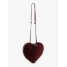 Le Coeur suede and leather shoulder bag