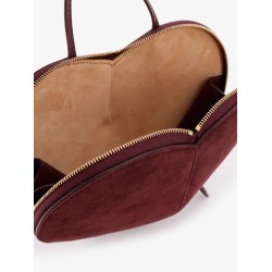 Le Coeur suede and leather shoulder bag