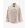 Oversize cotton jacket with belt