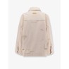 Oversize cotton jacket with belt