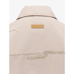 Oversize cotton jacket with belt