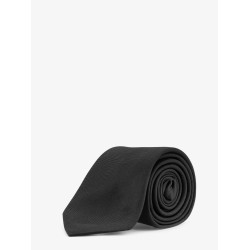 Silk tie with Dior Oblique logo embroidery