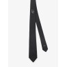 Silk tie with Dior Oblique logo embroidery