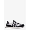 Low-top mesh sneakers with suede inserts