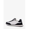 Low-top mesh sneakers with suede inserts