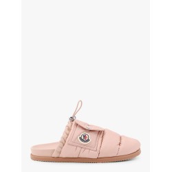 Mon pocket padded leather and nylon mule