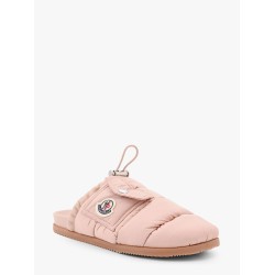 Mon pocket padded leather and nylon mule