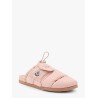 Mon pocket padded leather and nylon mule