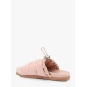 Mon pocket padded leather and nylon mule
