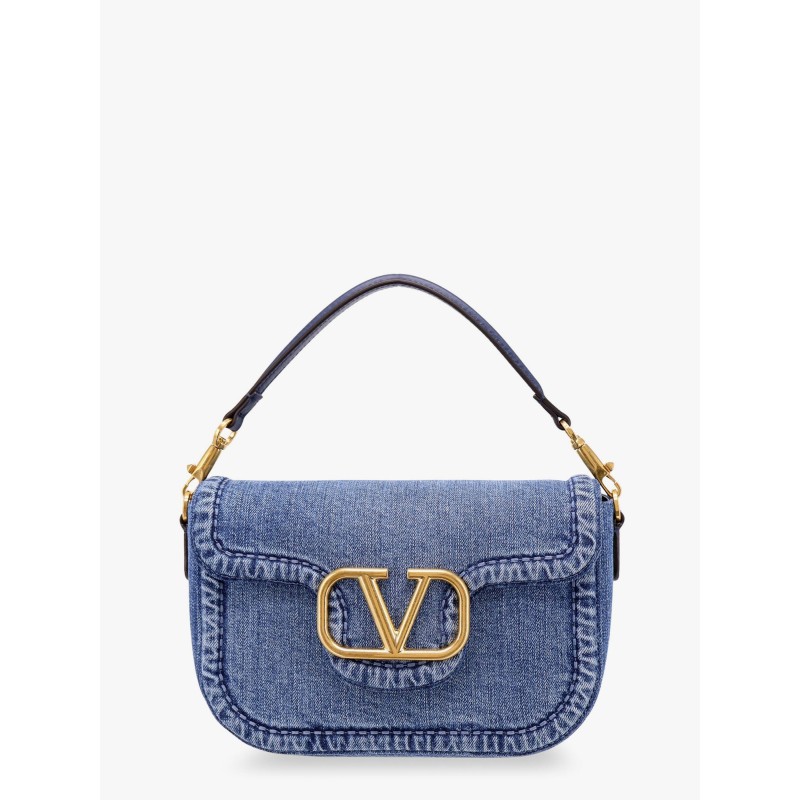 Alltime valentino garavani denim shoulder bag