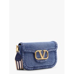 Alltime valentino garavani denim shoulder bag