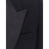 Certified wool blazer with satin lapel