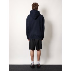 Cotton sweatshirt with gucci embroidery on the front
