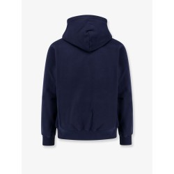 Cotton sweatshirt with gucci embroidery on the front