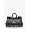 Satin handbag with all-over rhinestones