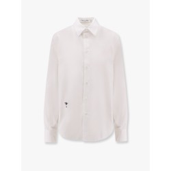 Cotton shirt with Bee and Monogram embroidery