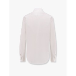 Cotton shirt with Bee and Monogram embroidery