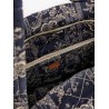 Cotton shoulder bag with floral print