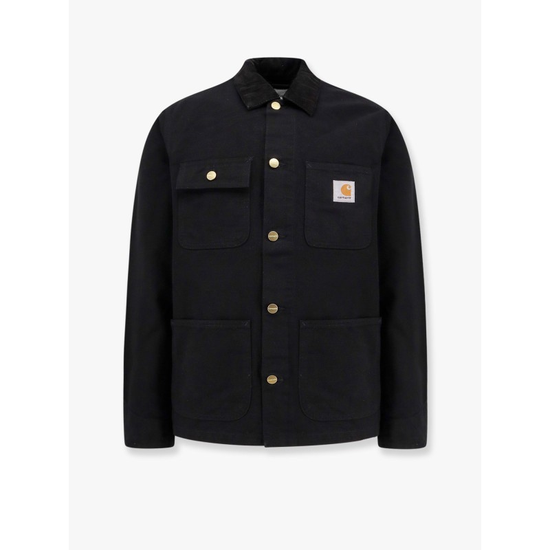 Michigan organic cotton jacket with frontal logo patch