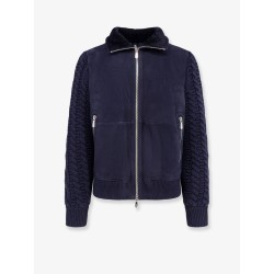 Sheepskin and cashmere padded jacket