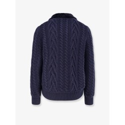 Sheepskin and cashmere padded jacket