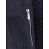 Sheepskin and cashmere padded jacket