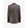 Single-breasted lurex fabric blazer